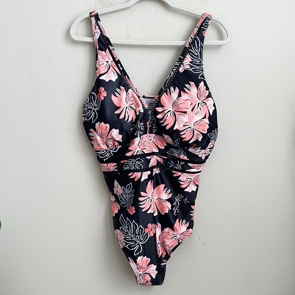 DACI Floral One Piece Bathing Suit 20W